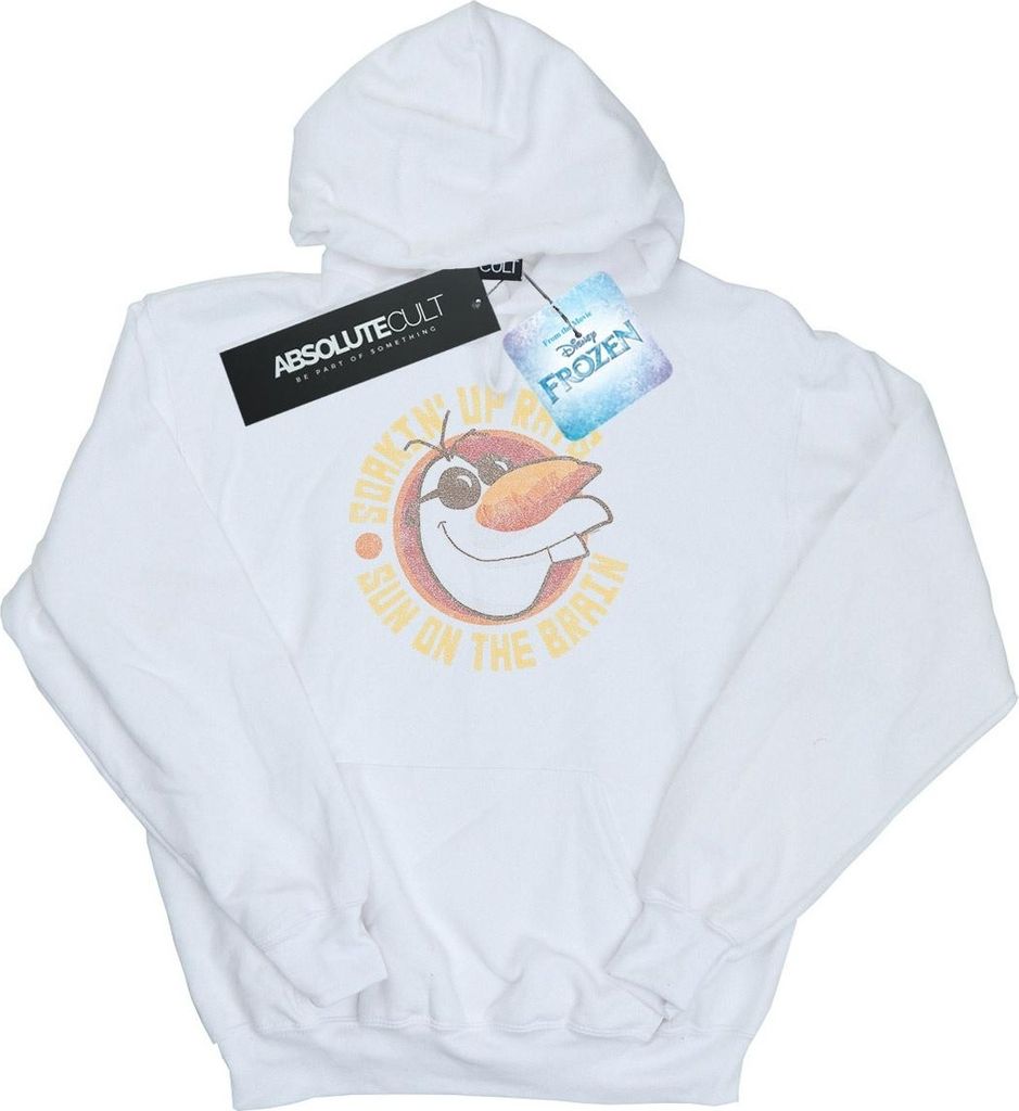 Disney - "Frozen Sun On The Brain" Kapuzenpullover für Herren BI11138 (4XL) (Weiß)