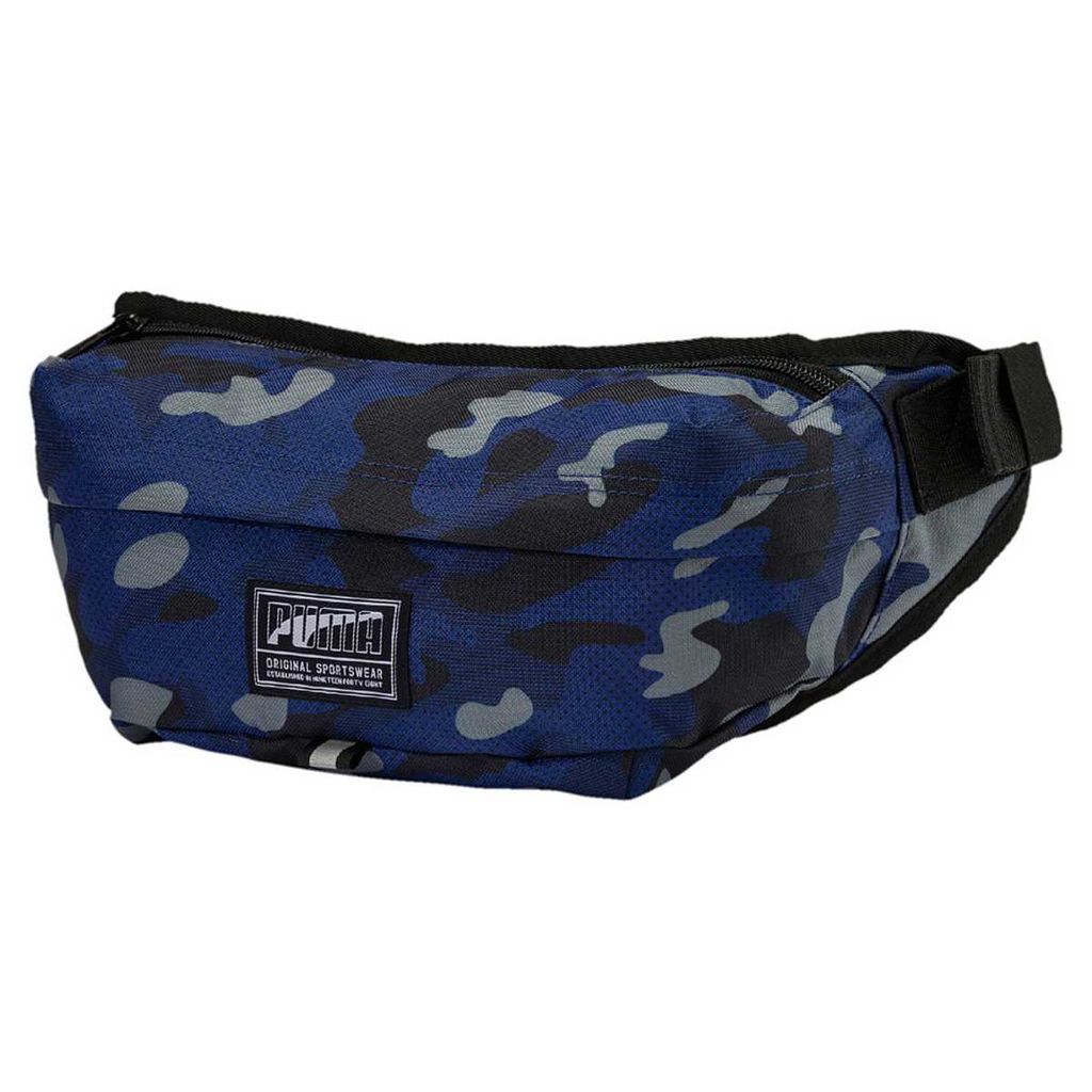 PUMA Gürteltasche Academy Waist Bag Blue Depths-Camo AOP Produktbild 