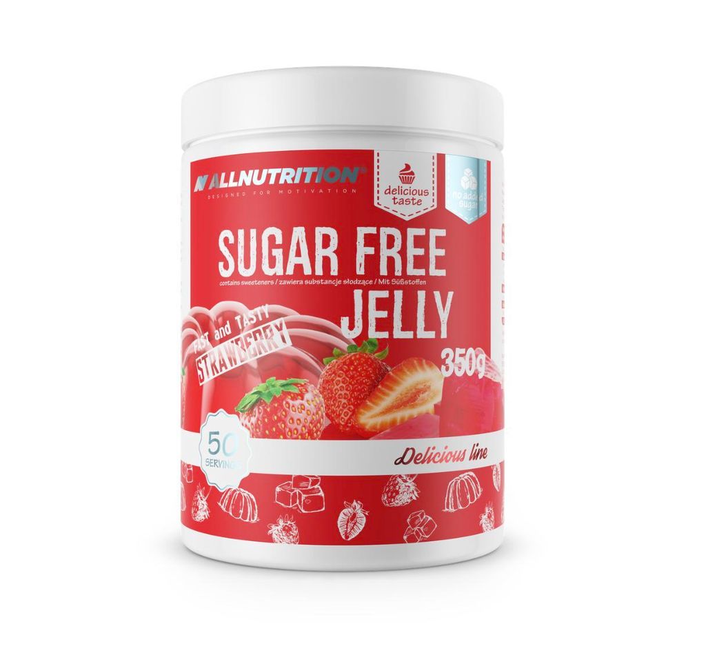 ALLNUTRITION Sugar Free Jelly 350g Erdbeere Zuckerfreie Produktbild 