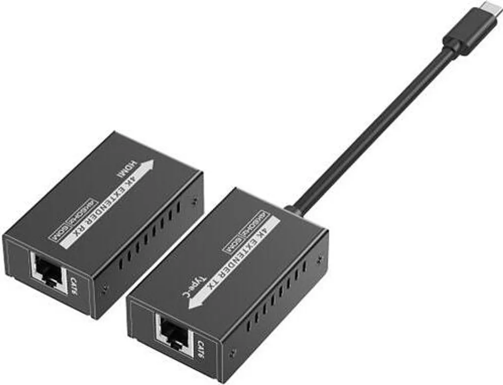 Solution Déport Vidéo USB-C vers HDMI 4K pour Salle de Réunion à 60m