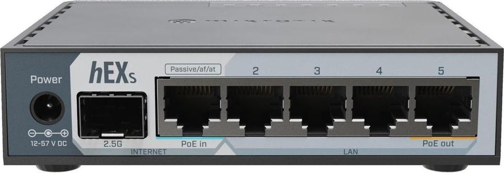 MikroTik E60iUGS, hEX S (2025 version) s RouterOS L4, desktop