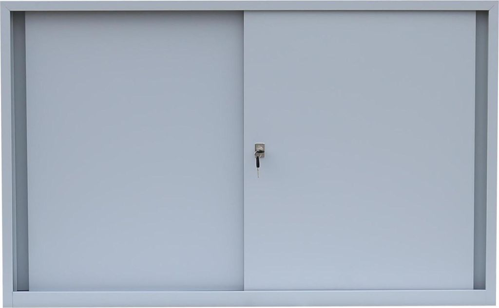 ClassiX Schiebetürenschrank, X-550125 lichtgrau 1 Fachboden 120,0 x 45,0 x 75,0 cm