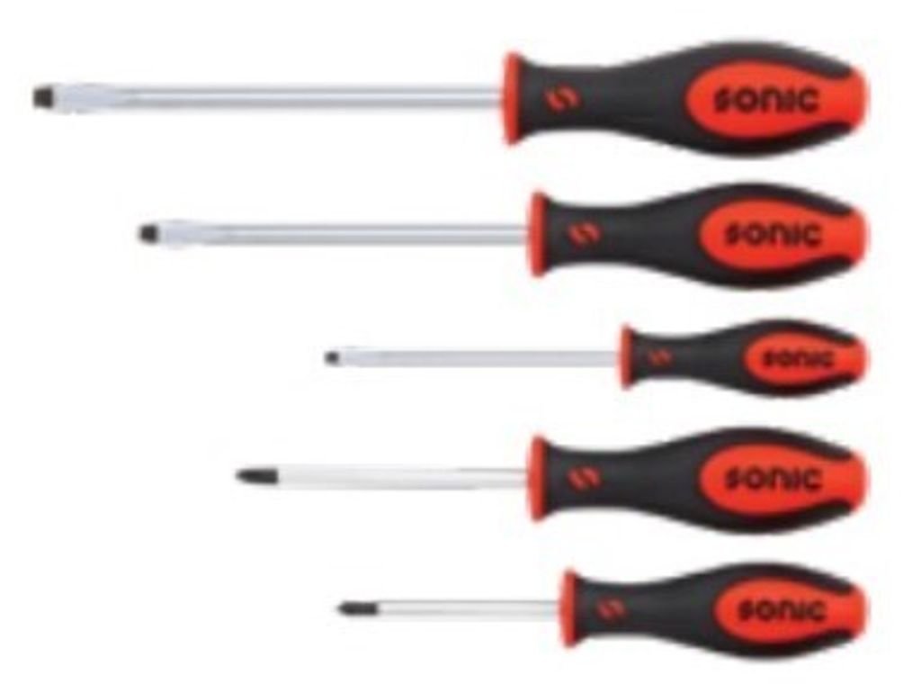 SONIC Schraubendreher-Set 600514 Chrom-Vanadium-Stahl Box