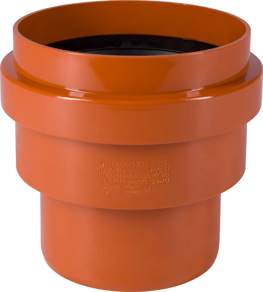 Adaptateur KGUS 160 mm haute étanchéité pour tuyaux en grès et PVC-U