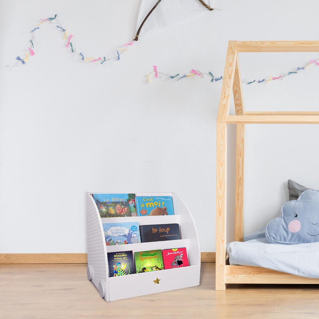Maeva White Child Library Home Deco Kids