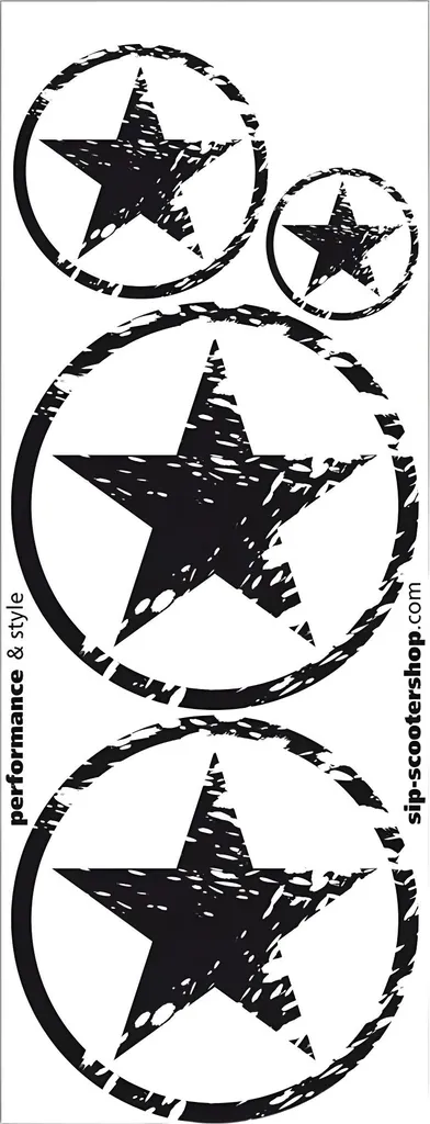 Kit de décorations autocollantes SIP Star pour scooter Vespa Classic