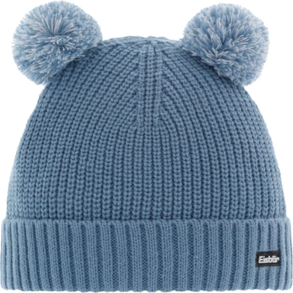 Berretto Bambino Eisbär Ponti Pompon Steel Blue UNI | Neve e Sci