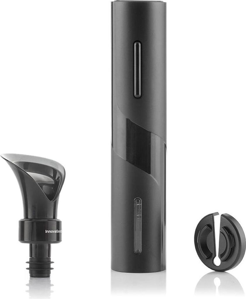 Pack Elektrischer Korkenzieher für Weinflaschen und 2-in-1 Weinbelüfter/Verschluss InnovaGoods