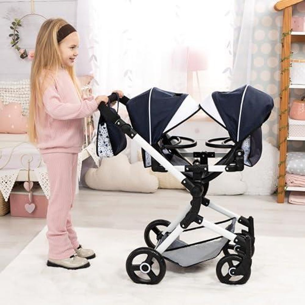 Dubbele kinderwagen Twin NEO met tas, verstelbare Productafbeelding 