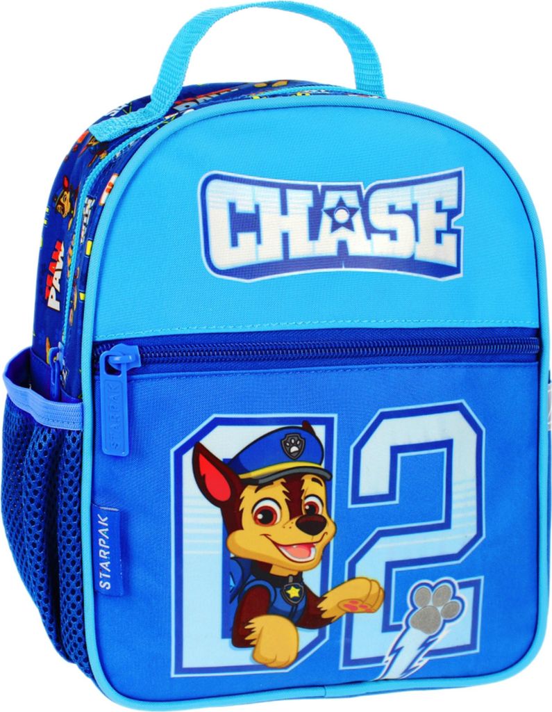 Paw Patrol Chase blauer Kindergartenrucksack für Jungen, reflektierend 24x20x9cm