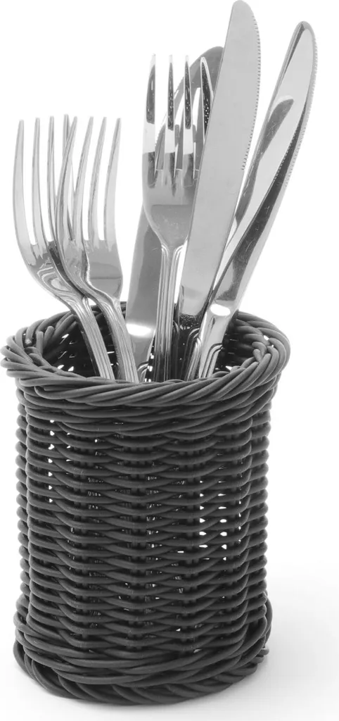 Range-couverts cylindrique noir HENDI Ø100mm idéal pour buffet et table - 3
