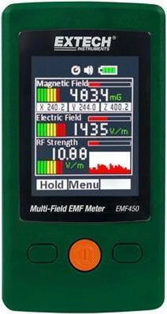 Mesureur d'Ondes WiFi et Hautes Fréquences Extech EMF450 pour l'Habitat