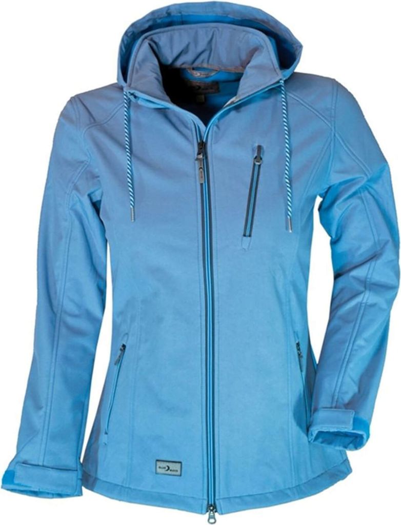 Blue Wave Damen Softshelljacke Jessica - Outdoorjacke Jacke mit Fleece-Innenfutter in Oceanblau Größe 48