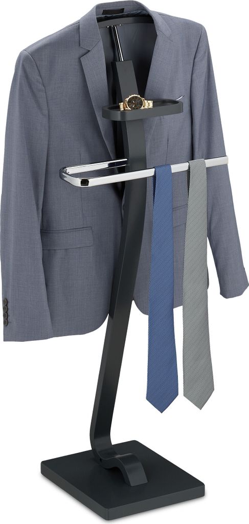 Portabiti Relaxdays, con ripiano, per giacca e pantaloni, L Immagine del prodotto 