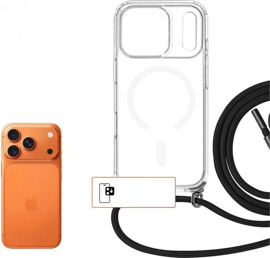 Coque à Cordon iPhone 17 Pro MagSafe Transparente avec Lanière Réglable - 2