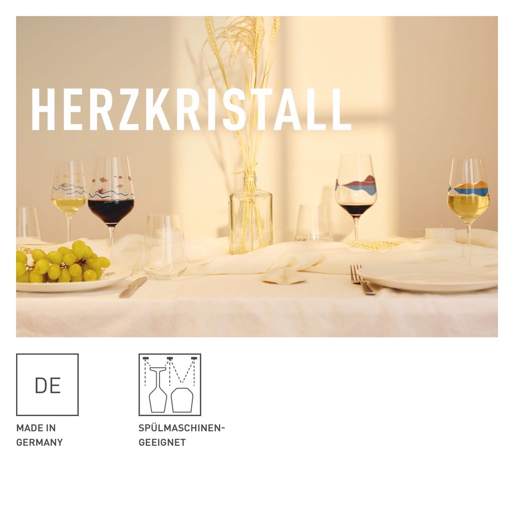 Herzkristall Rotweinglas-Set H23 Von Aurélie Girod | Produktbild 8
