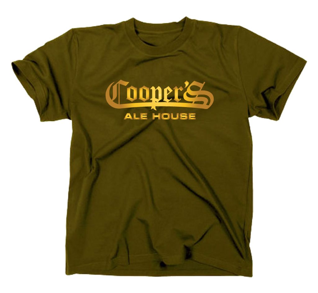 Styletex23 T-Shirt #1 The King Of Queens, Coopers Bar Logo Oliv S