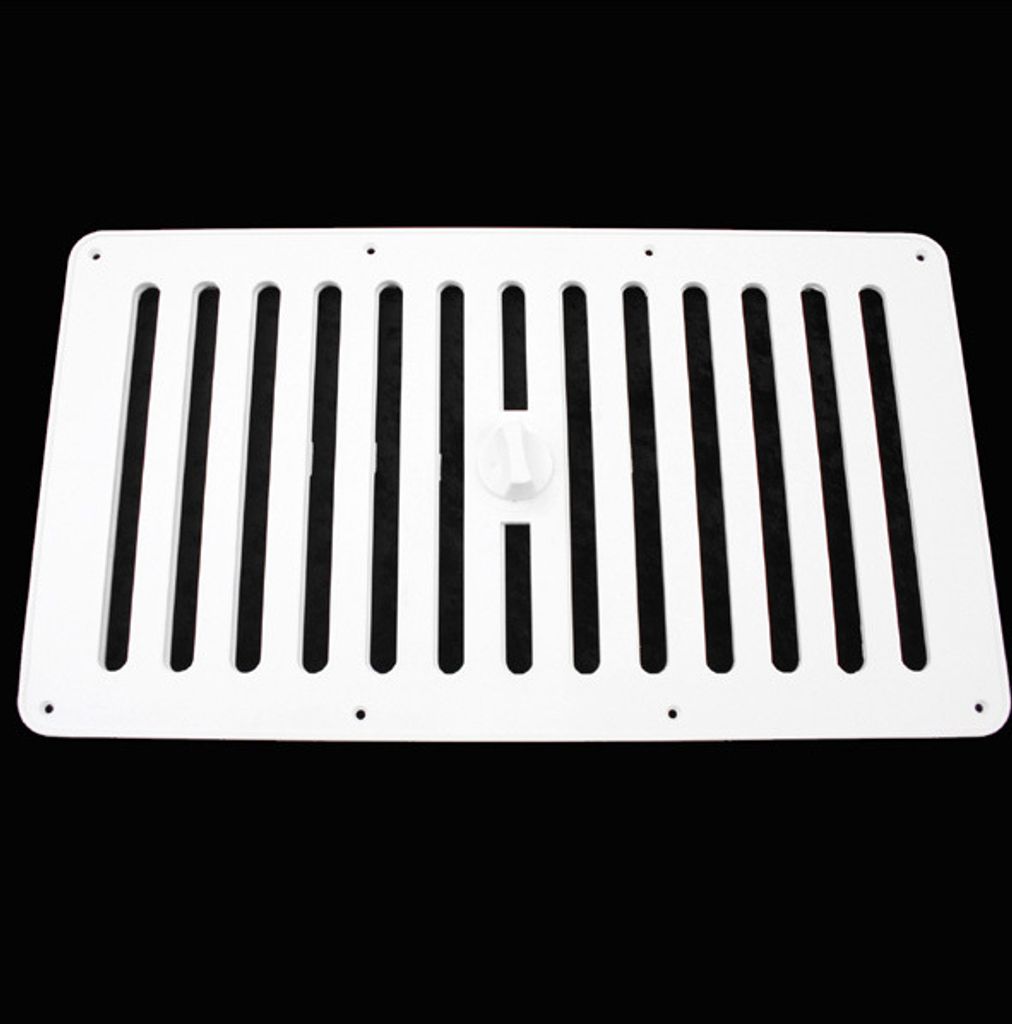 Lüftungsgitter Schiebelüfter Gitter Wohnwagen Wohnmobil Caravan Boot weiß 383 x 220 mm