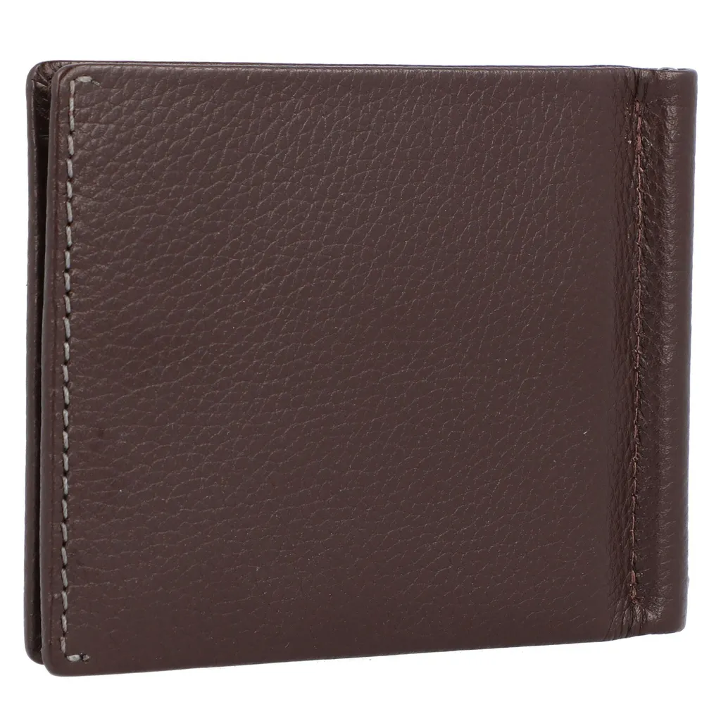 Braun Büffel Prato Portafoglio Fermasoldi RFID Pelle Marrone 8CS Dollarclip - 7