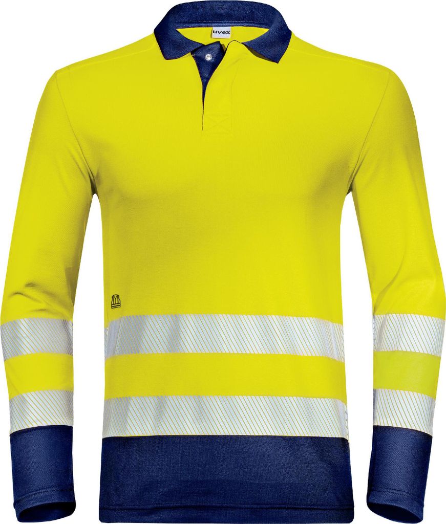 uvex Poloshirt Construction gelb, warngelb Gr. L
