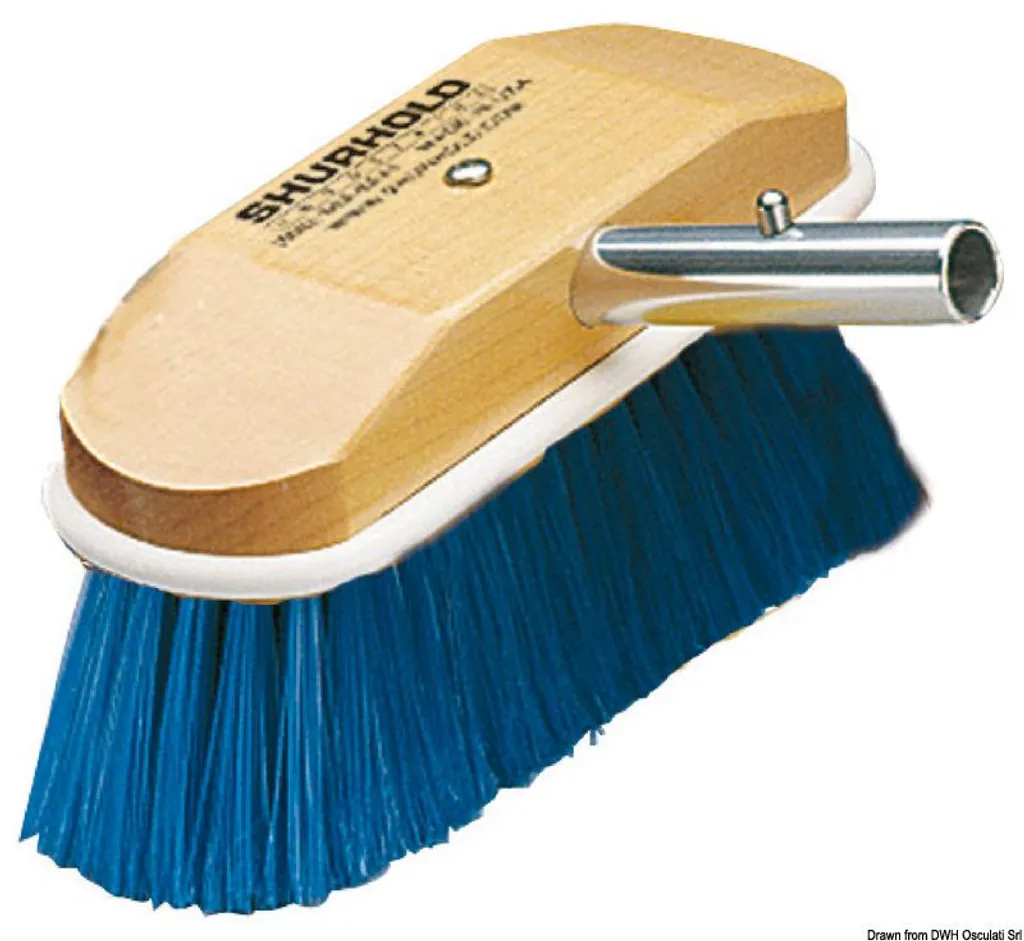 Brosse 8 pouces pour lavage auto et mobilier avec poils nylon souples