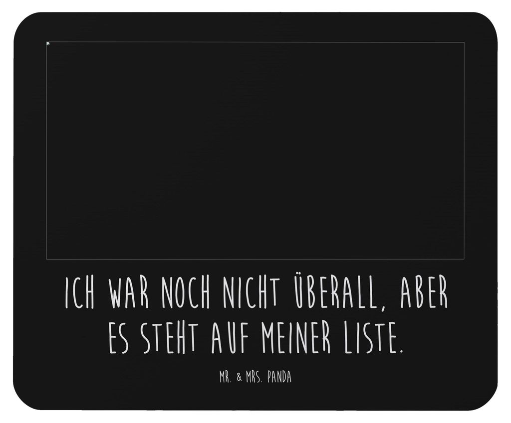 Mr. & Mrs. Panda Mouse Pad Kaktus Hut - Schwarz - Geschenk, Kakteen, mousematte, pc mousepad, Städtetrip, Spruch, laptop, Weltenbummler, Reisetage...