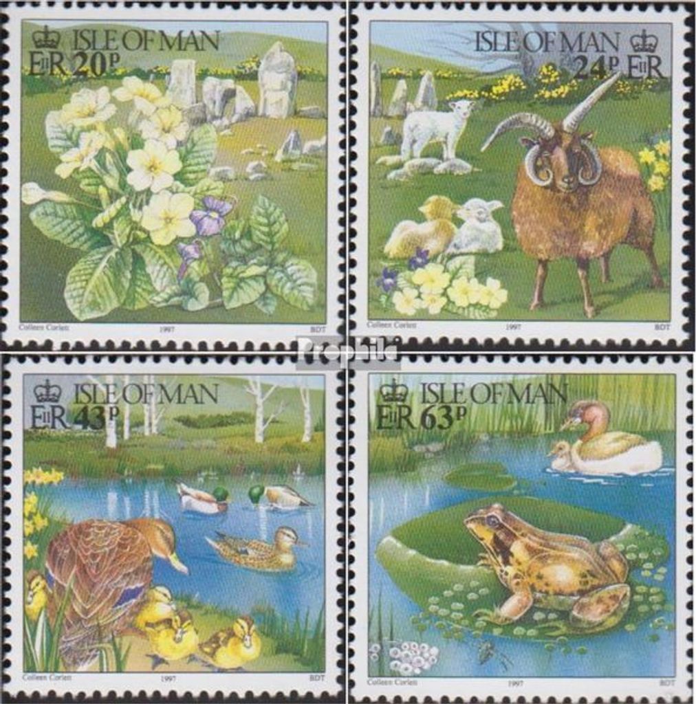 Briefmarken GB - Isle of Man 1997 Mi 705-708 (kompl.Ausg.) postfrisch Frühling