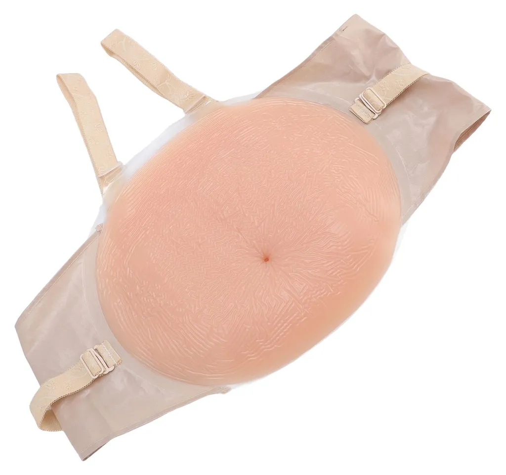 Simulez une grossesse réelle avec ce ventre en silicone XL réglable