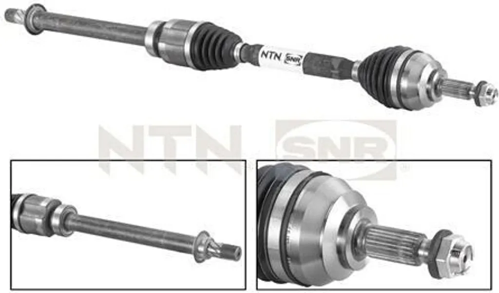 Arbre de transmission avant droit pour Clio III et IV - SNR DK55.064