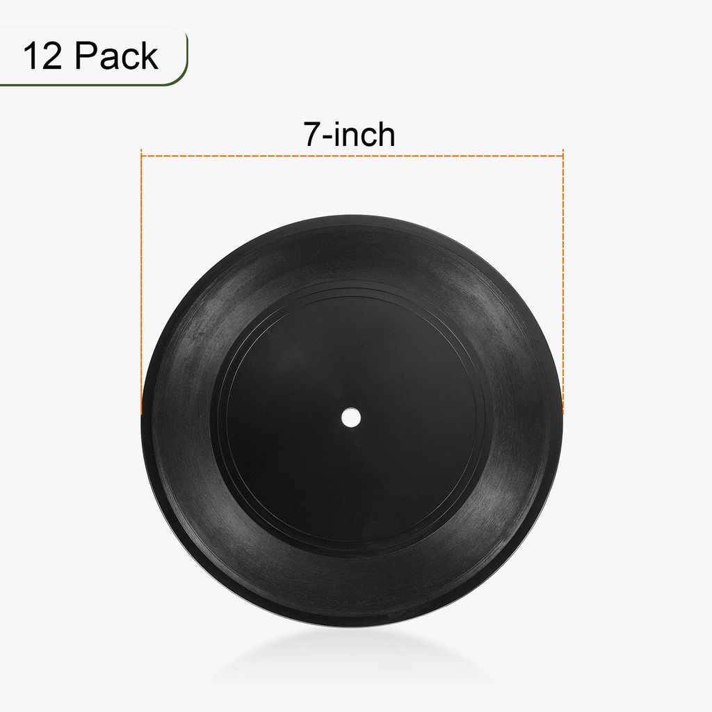 12 Stš¹ck Leer Vinyl Schallplatten 12 Zoll CD Gef?lschte Vinyl Schallplatten fš¹r Wand ?sthetisches Nachbildung fš¹r Zimmer Rock Party DIY Na...