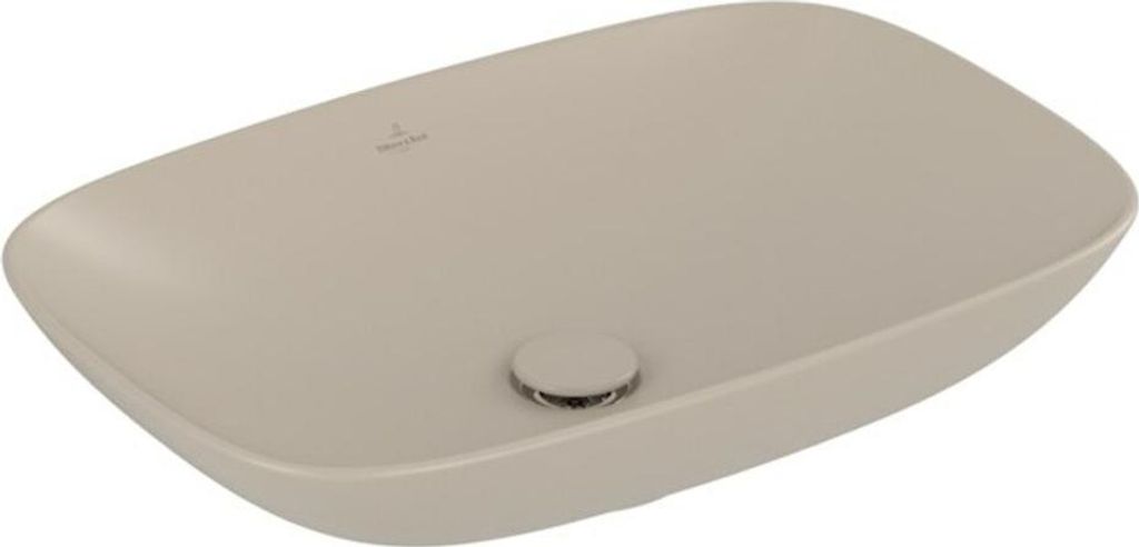 V&B V&B Aufsatzwaschtisch Loop& Friends 62x42cm, o. ÜL, almond C-plus, Rechteck