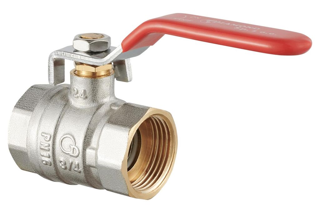Kugelhahn 1 1/2" IG/IG Messing mit Stopfen Absperrhahn Produktbild 