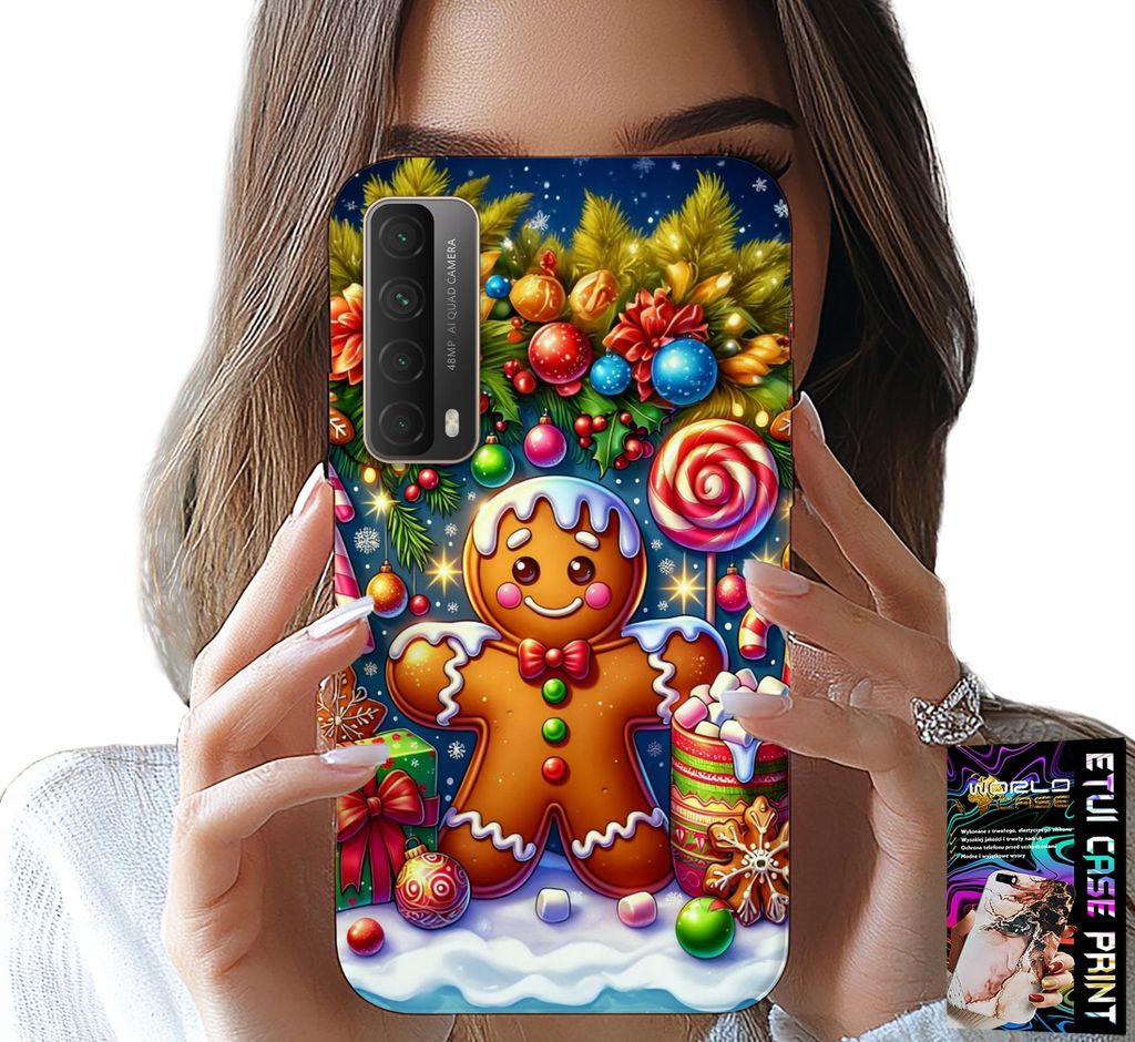 Fall Für Huawei P Smart 2021 - Lebkuchen, Süssigkeiten Urlaub Designs + Glas
