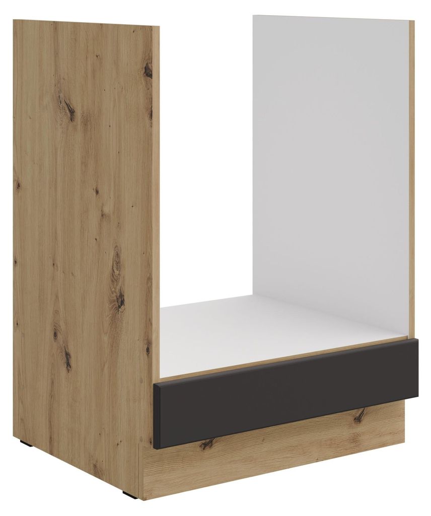 Herd Unterschrank 60 cm Stilo Grau Eiche Artisan Produktbild 