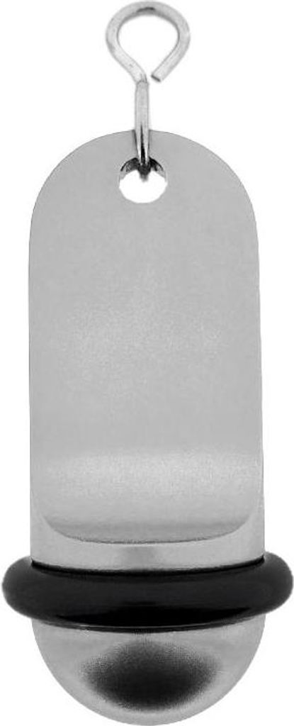 CombiCraft Midi Classic Silber Aluminium Hotel Schlüsselanhänger 70x30 mm - 5 Stück