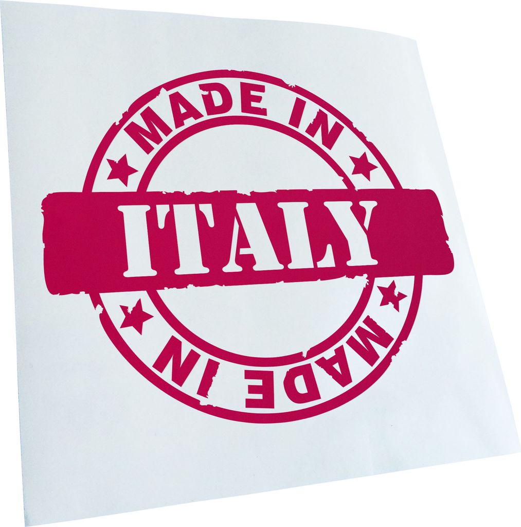 Kiwistar - Autoaufkleber - - Italy Heckscheibenaufkleber - Aufkleber für Auto Kfz Fahrrad, LKW, Truck Mofa