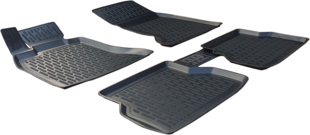 SCOUTT | 3D TPE Gummifußmatten Gummimatten Passend Für BMW 3 Series E46 1998-2005, Schwarz, Anti-Rutsch, Geruchsneutral, Abwaschbar, Allwetter, H...