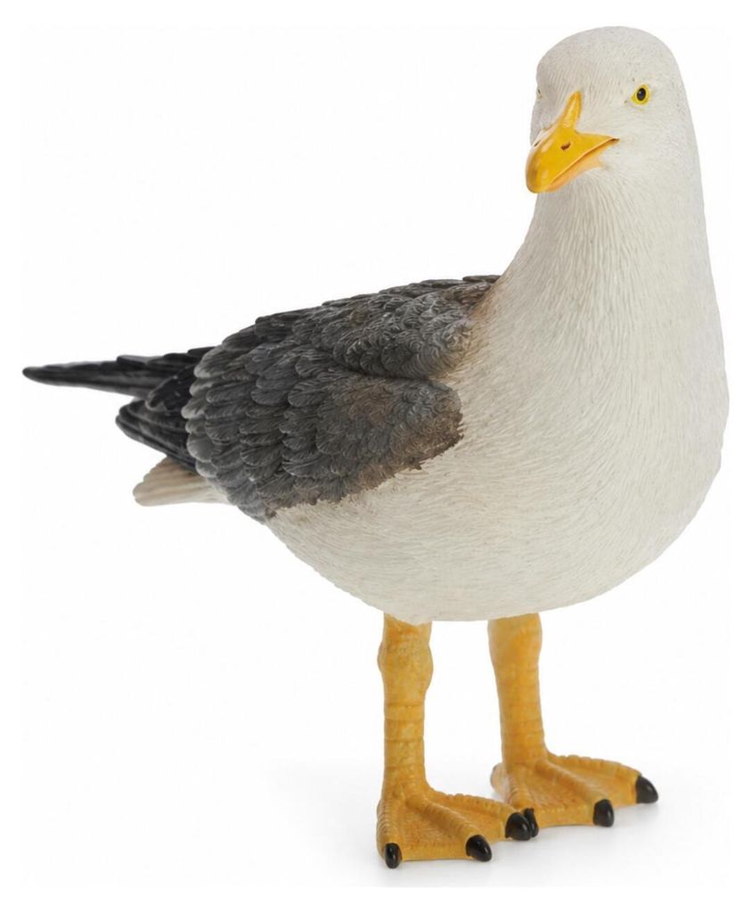 Tierplastik - Vogel - Mowe stehend 15 cm aus Polystone Produktbild 