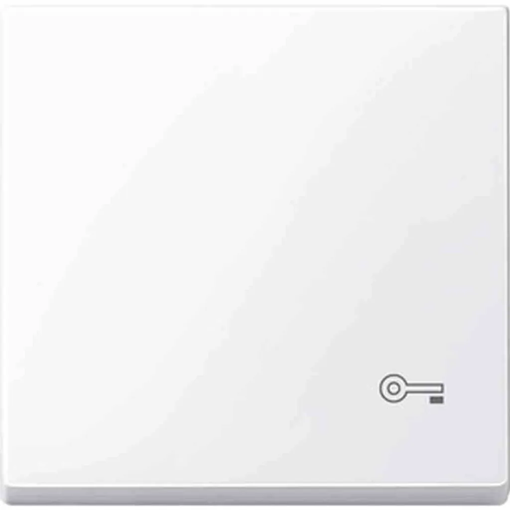 Bascule pour interrupteur Clé blanc brillant Merten Système M 0325