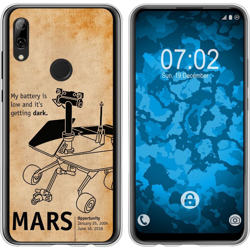 PhoneNatic Case kompatibel mit Huawei P Smart Z Silikon-Hülle Space Rover M2