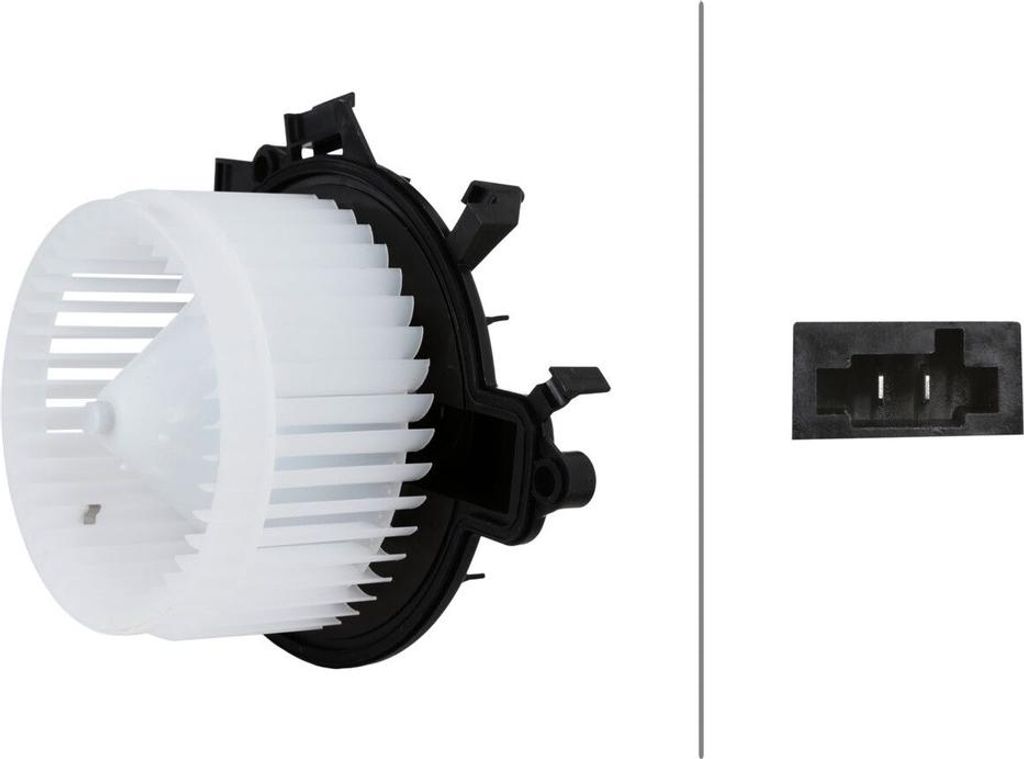 Innenraumgebläse 12 V 228 W 2-polig HELLA passend für u.a. IVECO DAILY