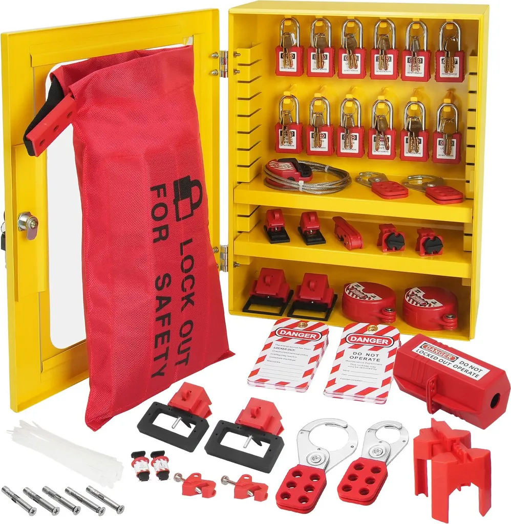 Kit de consignation électrique 59 pièces pour prévenir les accidents