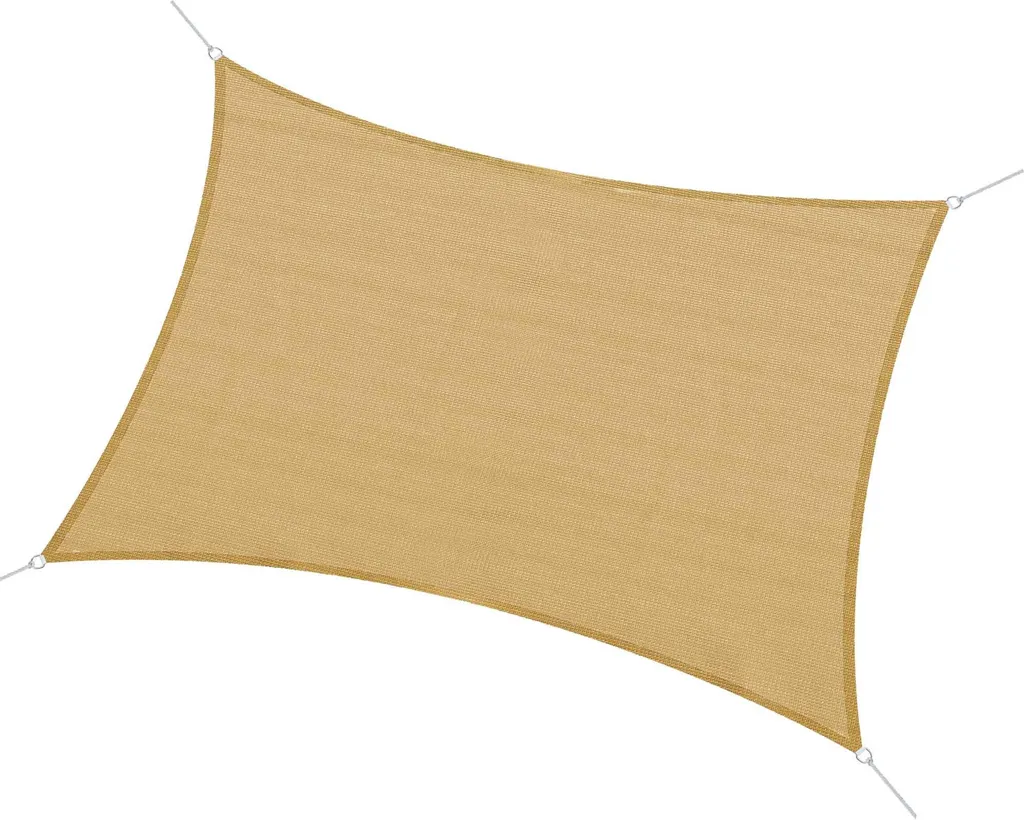 Voile d'ombrage 3x4m anti-chaleur pour terrasse Outsunny coloris sable