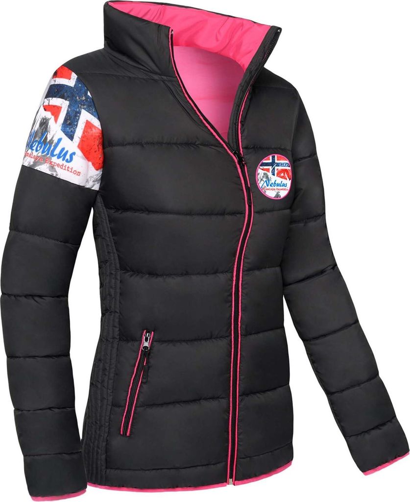Nebulus Winterjacke BRAXTON Damen, warme Outdoorjacke, praktische & vielseitige Übergangs- & Winterjacke, P4827 - Damen, schwarz, XXL/44