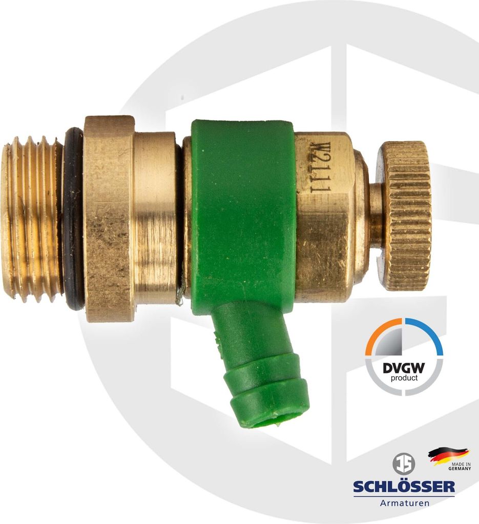 Schlösser Entleerungsventil 1831 mit O-Ring, Auslaufring Produktbild 