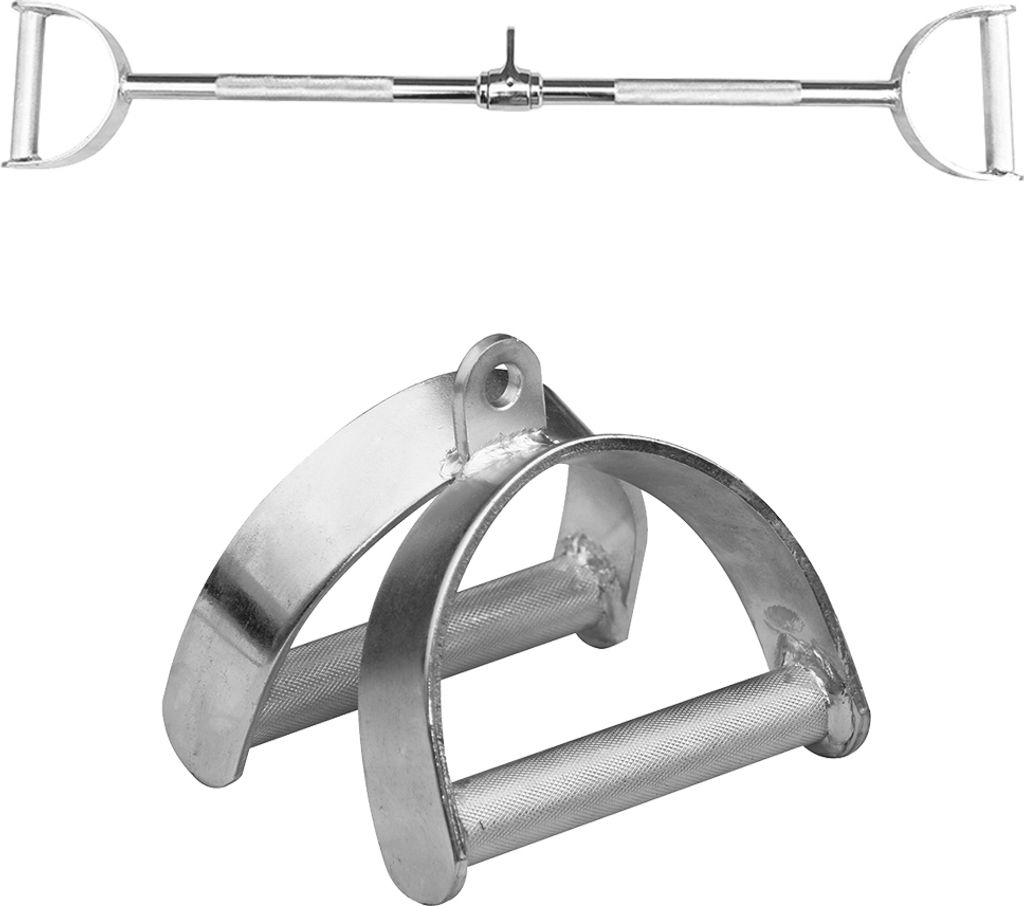 Sporttrend 24 - Seilzug Set Hufgriff + Latzugstange lang mit Hufgriff