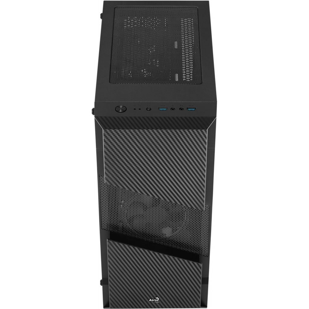 Aerocool Menace Saturn FRGB, Midi Tower, PC, Schwarz, ATX, micro ATX, Mini-ITX, ABS Synthetik, SPCC, Stahl, 15,7 cm