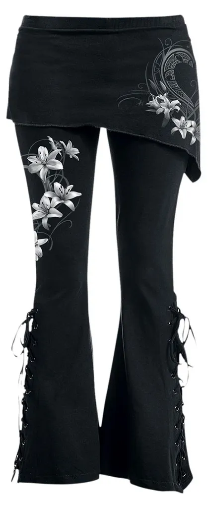 Leggings Pure Of Heart Spiral Direct en Coton Stretch Noir Taille XXL