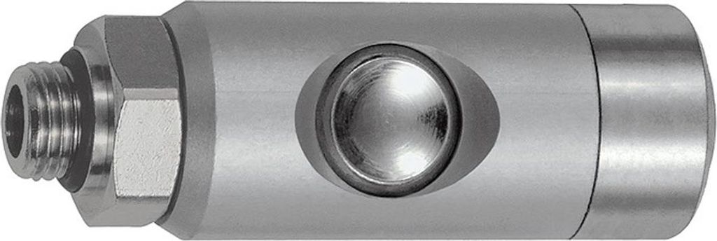 Riegler Druckknopf-Sicherheitskupplung NW 5,5, drehbar, Alu, G 3/8 AG