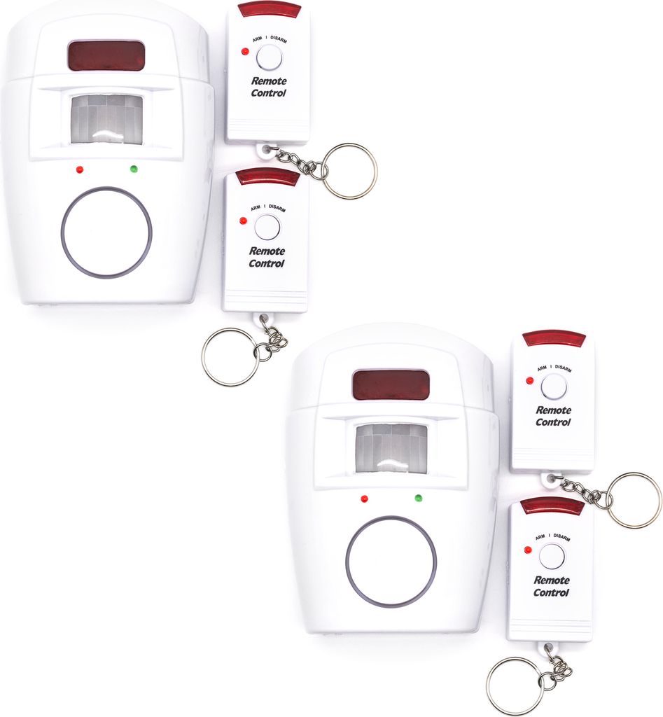 Set 2x Sensor Alarmanlage Sicherheit System Bewegungsmelder Alarm